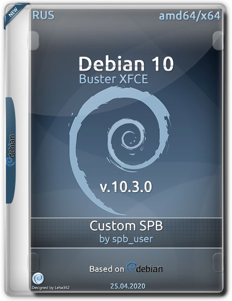 Debian 10 x64 Buster XFCE Custom SPB (RUS/2020)