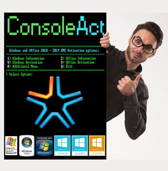 ConsoleAct Windows + Office Activator version 2.7.1 Portable