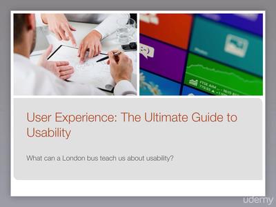 Udemy   User Experience (UX) The Ultimate Guide to Usability and UX (2020)