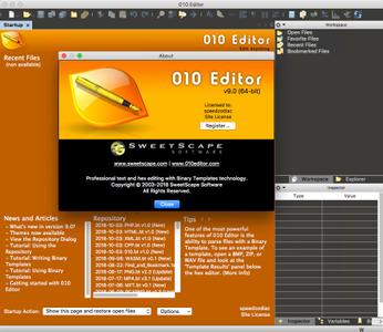 SweetScape 010 Editor 10.0.2  macOS 2b5fcea568061e0d9897cf4324a33721