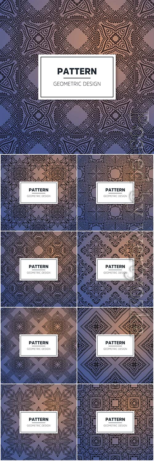 Luxury ornamental mandala seamless vector pattern # 5