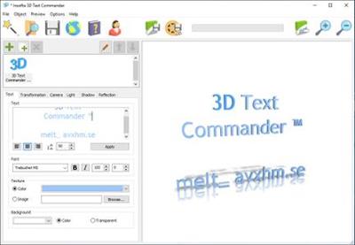 Insofta 3D Text Commander 5.5.0 Multilingual Portable