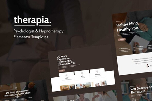 ThemeForest - Therapia v1.0 - Psychologist & Hypnotherapy Elementor Templates (Update: 13 May 20) - 26408801