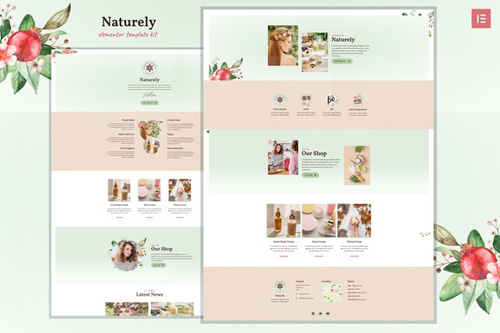 ThemeForest - Naturely v1.0 - Natural Cosmetics & Beauty Template Kit - 26408108