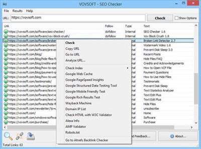 VovSoft SEO Checker 3.4