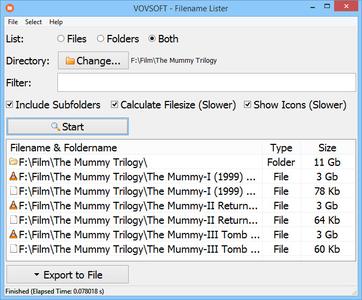 VovSoft Filename Lister 3.1 + Portable