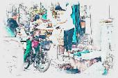 GraphicRiver - UrbaneXign - Mixed Watercolor Sketch  PS Action